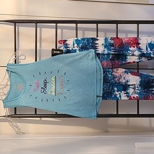 Girl's dance/workout leggings and tank